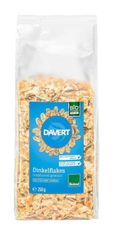 Davert Dinkelflakes Bioland 250G – Ohne Zucker- Und Salzzusatz, Mild Aromatisch Und Herrlich Knusprig – 100% Davert Bio-Qualität (1 X 250G) Cereale Naty Título predeterminado de la tienda