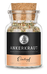 Ankerkraut Eintopf, Linsen, Beans and Gemüse, Gewürz-Mischung, Vielfalt für jeden Gesmack, ohne Gesmackverstärker, lecker schmecker, 90 g en vaso de corcho