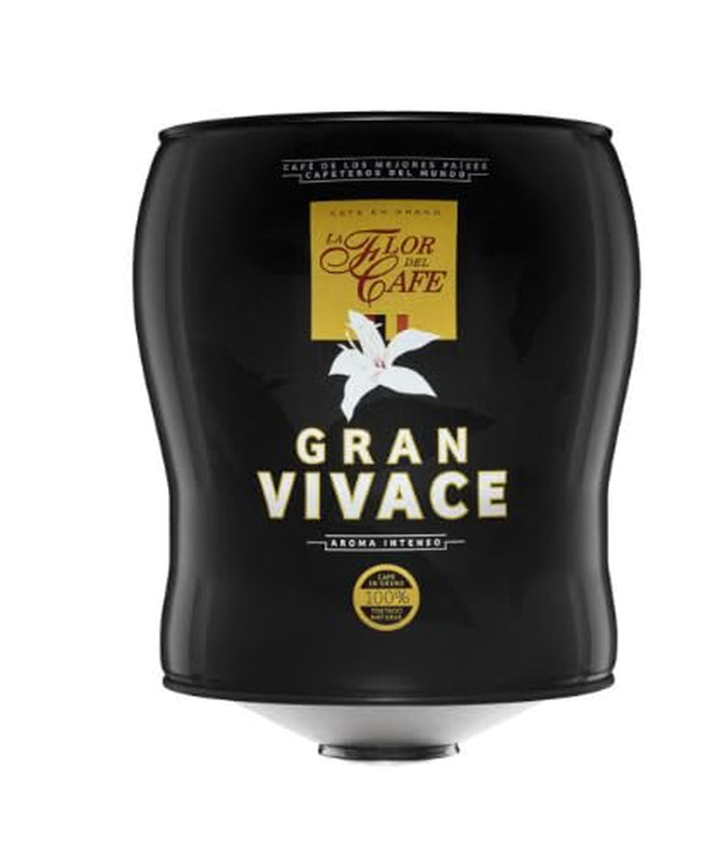 Flor del Café Gran Vivace – Cafea prăjită premium într-o cutie de 3,5 kg – Aromă intensă – Pentru catering și profesioniști – Pachet economic 2 x 3,5 kg