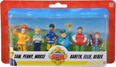 Simba 109252538 - Set Figuras Sam El Bombero, 6 Piezas, 2 Surtidos, Solo Incluye Una Versión, Muñecos De 5-7cm, A Partir De 3 Años Figuras De Acción Naty Shop