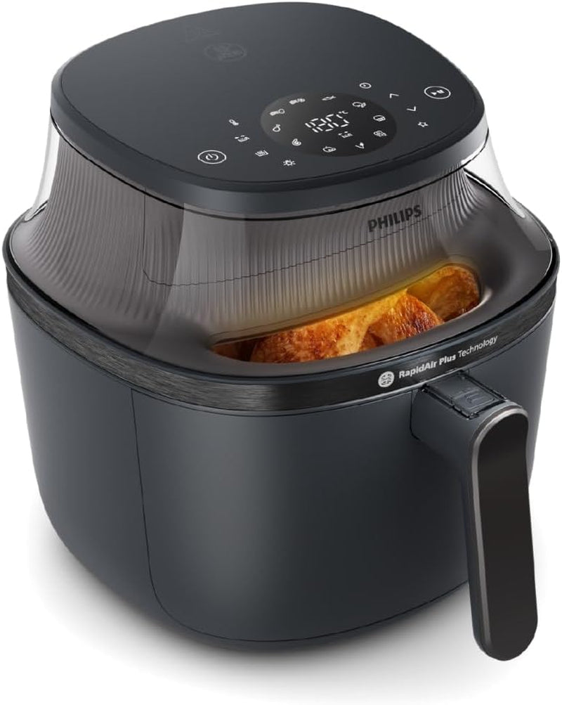 Philips Airfryer 3000 Series 6,2L, Ventana de cocción, 16 funciones de cocción en 1, Tecnología Rapidair plus, Eliminación de grasas, Aplicación de recetas Electrodomésticos Homeid Naty Shop 6,2 L