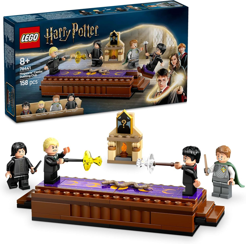 LEGO Harry Potter Castillo de Hogwarts: Juego de construcción del club de duelo con 4 minifiguras incl. Draco Malfoy, Gilderoy Lockhart y Severus Snape, set Con función Para niños y niñas a partir de 8 años 76441 Juegos de construcción Besuche den LEGO-Store Título predeterminado