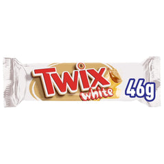 Barras de chocolate blanco Twix | Caramelo, Galletas, Chocolate Blanco | Paquete múltiple de chocolate | 5 barras (5 x 46 g) (Paquete de 5)