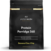 Protein Works - Protein Porridge 360 | Mit Zusätzlichen Vitaminen & Mineralien | Proteinreiches Frühstück | Kalorienarme Haferflocken | 6 Servings | Banane-Schoko-Chip | 500G Cereale Naty Shop Default Title