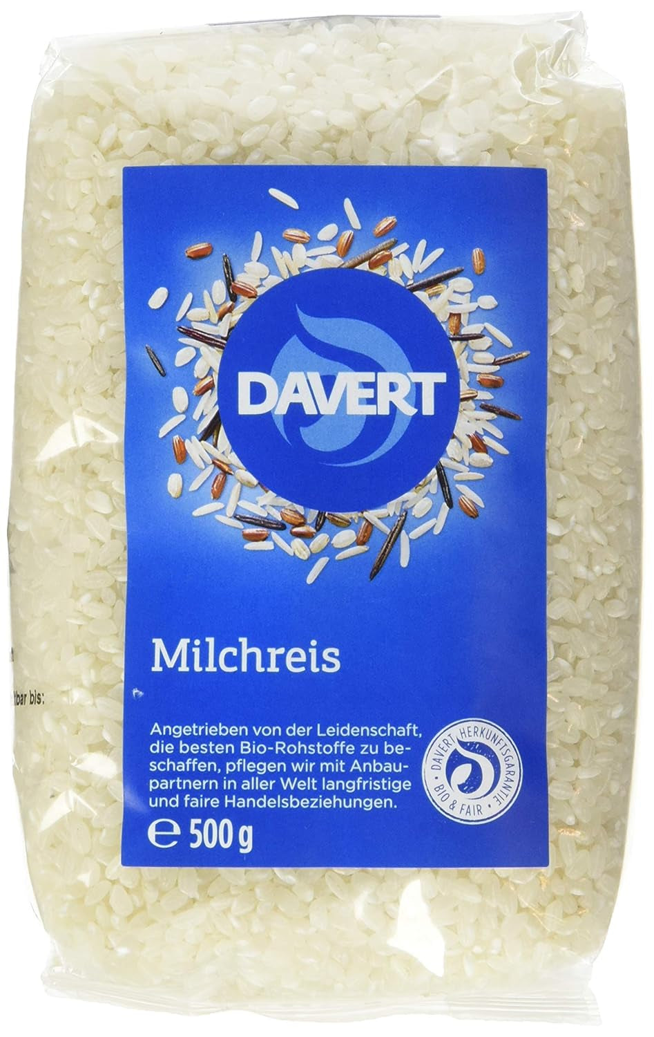Arroz con leche Davert (1 x 500 g) - Bio