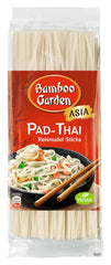 Bamboo Garden - Palitos de fideos de arroz Pad Thai, para platos de fideos tradicionales como Pad-Thai, vegano, 1 x 300 g (el diseño del paquete puede variar)