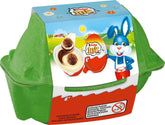 Kinder Joy pack de 2 - La mitad con deliciosa crema de leche y cacao y bolitas crujientes, y la otra mitad con una gran sorpresa - Chocolate de Pascua, dulces de Pascua - Regalo de Pascua - 40g