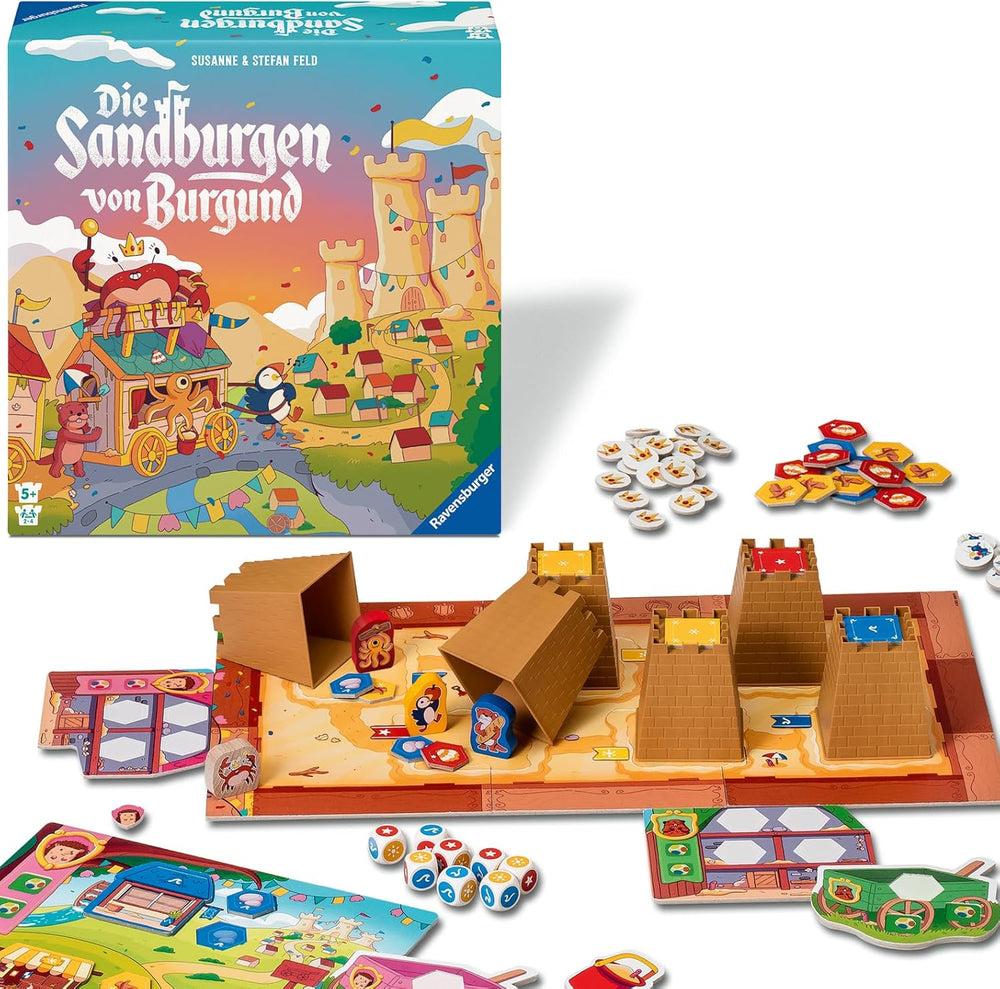 Ravensburger 24687 Castillos de arena de Borgoña - Juego para niños a partir de 5 años, para 2-4 jugadores