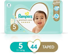Pañales Pampers Premium Care, talla 5, 11-18 kg, 1 paquete (1 x 44 piezas)