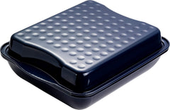 Dr. Oetker Maxi-Bräter Mit Deckel BACK-IDEE KREATIV, Brat- Und Auflaufform Aus Hochwertigem Stahlblech Mit Emaillierung, Eckige Form, Schnitt- Und Kratzfest - Spülmaschinengeeignet in Schwarz Moldes y bandejas para repostería Naty Shop