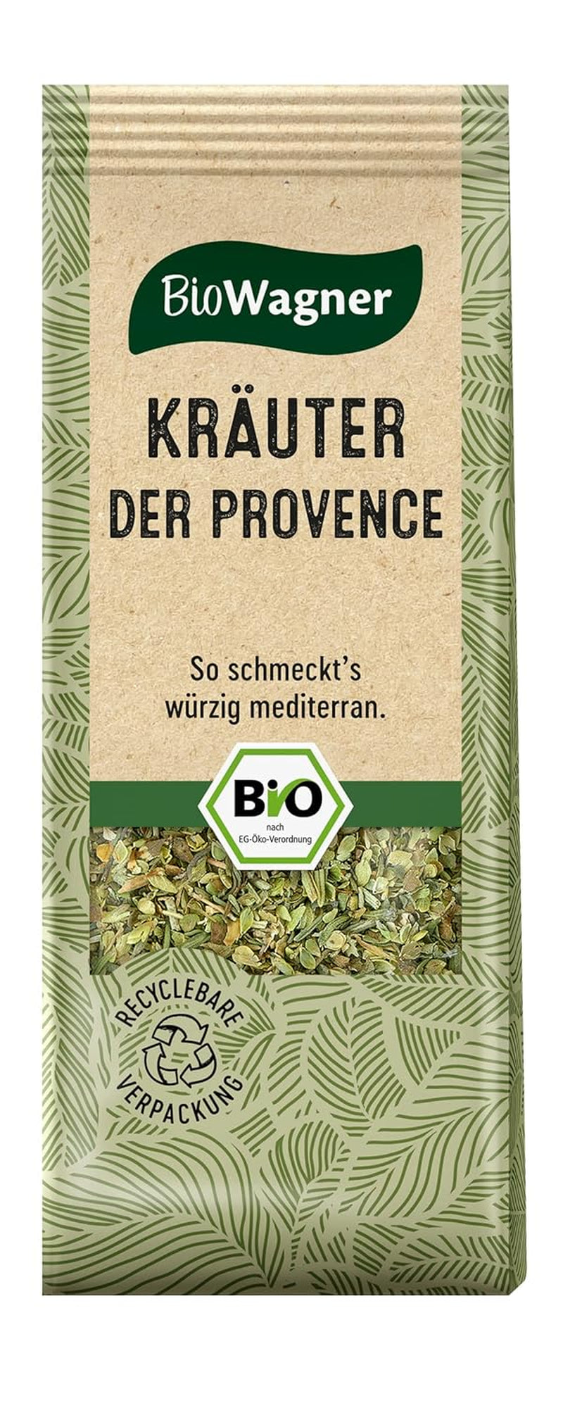 BioWagner - Bio Kräuter der Provence | verfeinert französe Gerichte | naturbelassene Bio-Zutaten | embalaje reciclable | 20 gramos