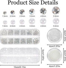 2 Schachteln Nagel Steine Mit Pinzette Und Stift Strasssteine Weiß Flatback Perlen Nägel Schmuck Nageldesign Zubehör Nail Charms Für Frauen Nagel Dekorationen Design