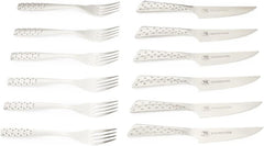 Weber Deluxe Steak Set, 6 piese, oțel inoxidabil design Monobloc, ascuțit extra, mâner ergonomic Bucatarie Naty Shop