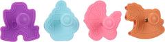 Set de forme de biscuiți cu tematică de bebeluși și ejector, 4 piese, plastic, multicolore, 13 x 13 x 4 cm, 4 unități
