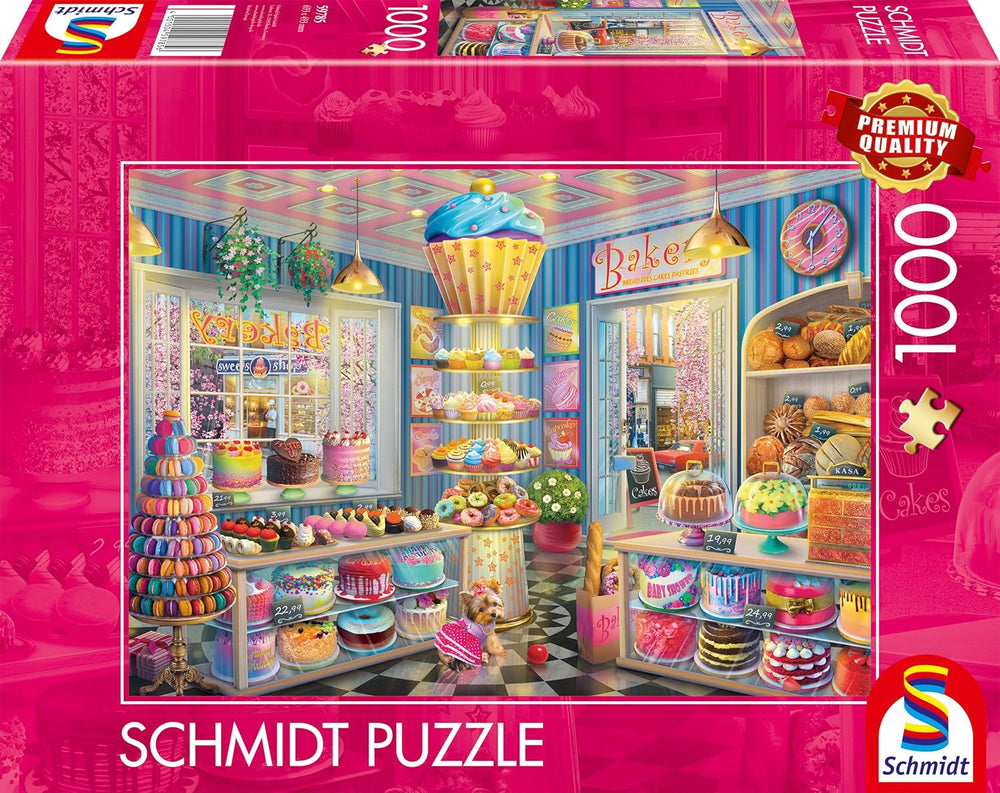 Schmidt Spiele 59785 Brutărie colorată, puzzle jigsaw 1000 piese Puzzle Naty Shop Titlu implicit