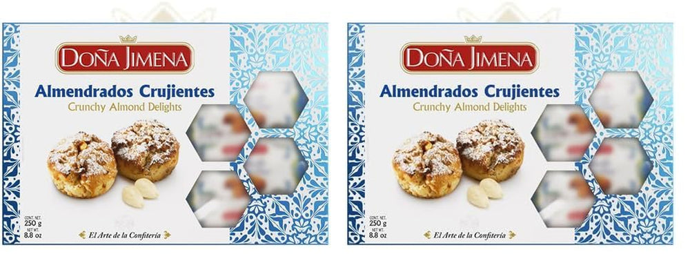 – Fursecuri crocante cu migdale, cea mai înaltă calitate, biscuiți tipici de Crăciun, rețetă artizanală, 250 g (pachet de 2)