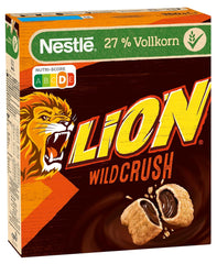 Cereales de desayuno Nestlé LION WildCrush con chocolate y caramelo, paquete de 8 (8 x 360 g)