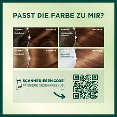 Garnier Nutrisse Permanent Care Hair Colour cu uleiuri hrănitoare din fructe, colorare cu fixare de 8 săptămâni, Ultra Crème Tint, 053 Velvet Brown (pachet de 3) Vopsea pentru par Naty Shop