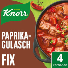 Knorr Fix Würzmischung Paprika-Gulasch für eine leckeres Fleischgericht mit natürliche Ingredient 4 Porciones