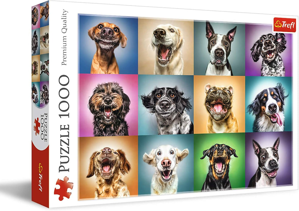 Puzzle Jigsaw - "1000" - Portrete de câini amuzante Puzzle Naty Shop Portrete de câine amuzante