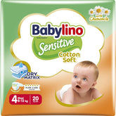 Pañales para bebé Sensitive talla 4, Maxi (8-13 kg), 20 piezas