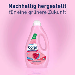 Coral detergente líquido delicado para lana y ropa delicada, 23 dosis, 1,15 litros Detergentes para ropa Naty Shop