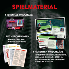 KOSMOS 684426 Medical Mysteries - Juego de mesa RPG cooperativo médico de Miami Medical Crime Files para mayores de 16 años