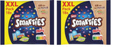 Nestlé SMARTIES Bolsitas Mini XXL, Lentejas Color Chocolate, Ideal para Compartir y Disfrutar con Familiares y Amigos, Colores Naturales, Envase Reciclable, Paquete de 2 (1 x 259g)