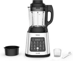 Tefal Perfectmix Cook Hochgeschwindigkeits-Standmixer, Mit Kochfunktion, 10 Auto-Programme, Heiße Und Kalte Rezepte, Abnehmbare Klingen, Inkl. Dampfkorb, Plata/Negro, BL83SD30 Cocina Naty Shop