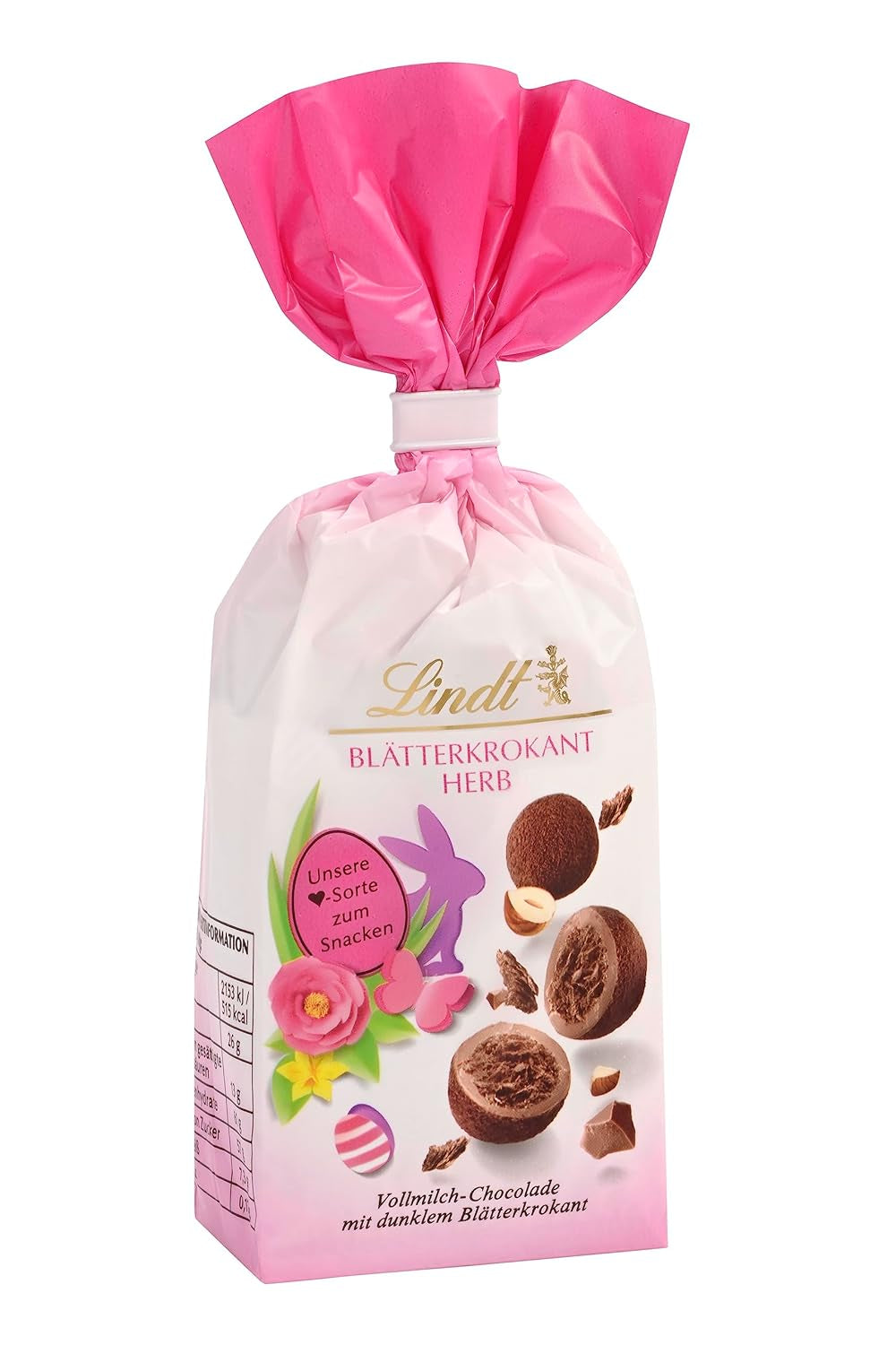 Lindt Schokolade Frühlings-Snacking Blätterkrokant | 100 G | Alpenvollmilch-Schokolade Mit Blätterkrokant | Oster Schokolade | Schokoladengeschenk | Ostereier | Schokoeier Naty Shop 100 G (1Er Pack) Blätterkrokant Herb