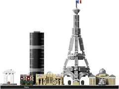 LEGO Architecture París, Torre Eiffel, Campos Elíseos y Louvre, kit de modelos, colección Skyline, decoración para el hogar y la oficina, ideas de regalos para coleccionistas, hombres y mujeres 21044 Juegos de construcción Besuche den LEGO-Store
