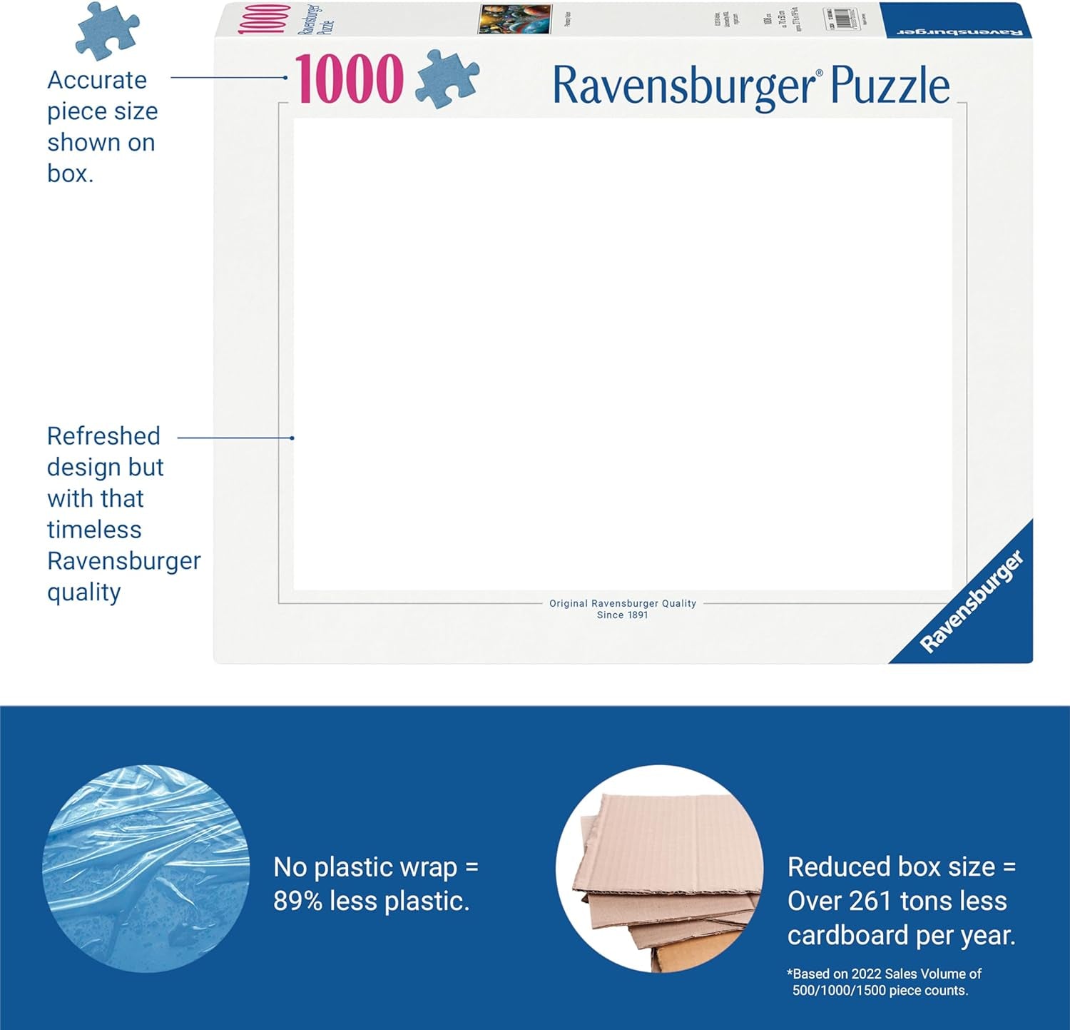 Ravensburger Puzzle 12000885 - Paris în zori - puzzle jigsaw de 1000 de piese pentru adulți și copii de peste 14 ani Puzzle Naty Shop