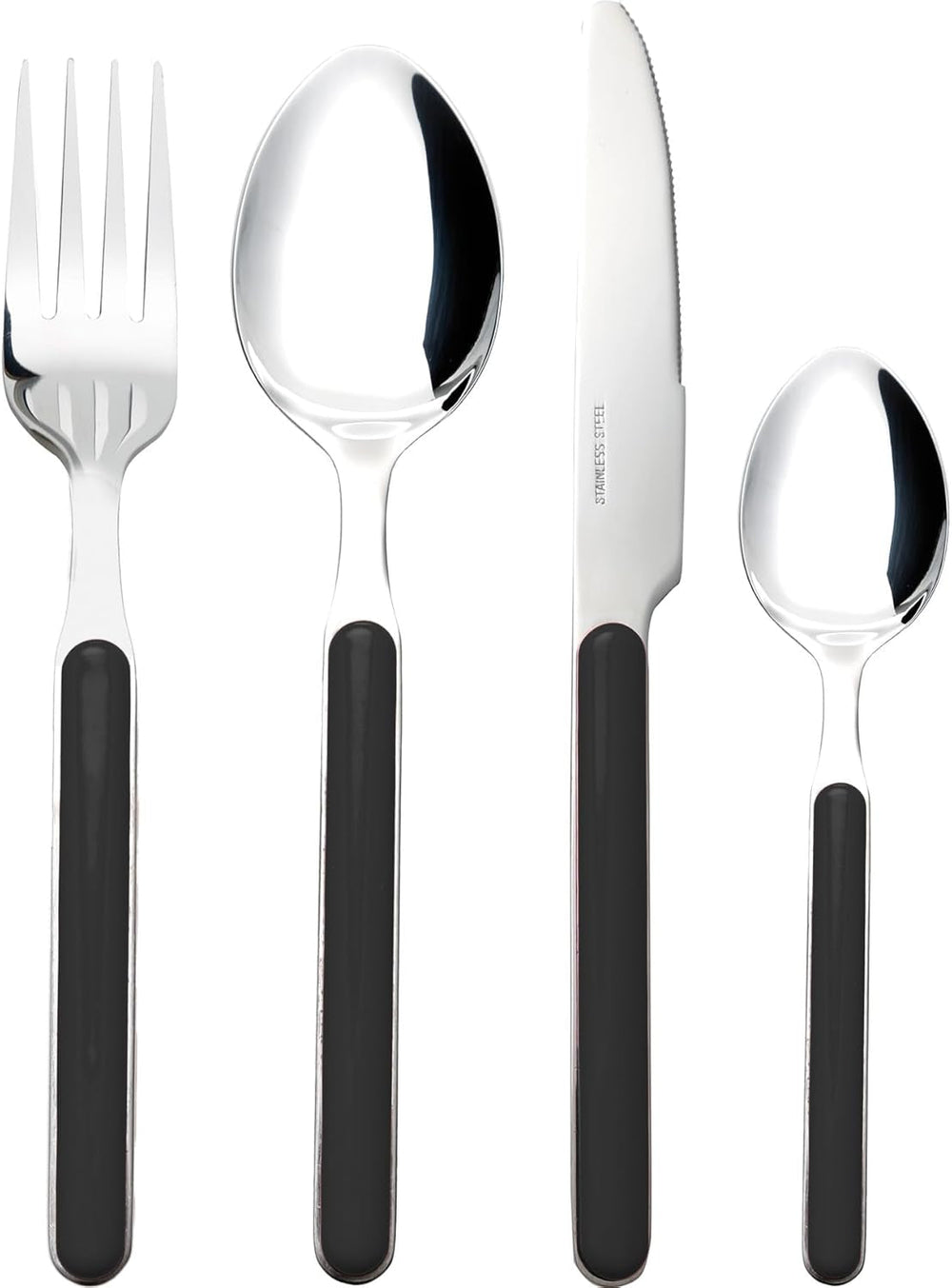 Besteck-Set Delice 16-Teilig Schwarz Cocina Naty Shop
