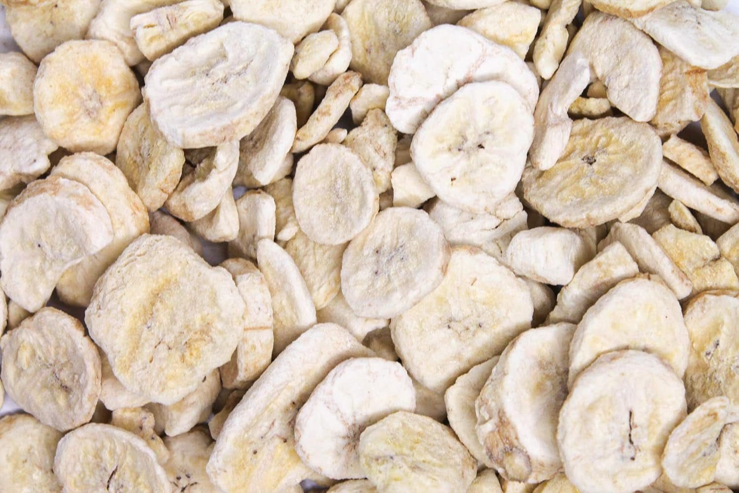 Felii de banane liofilizate 100g - chipsuri de banane liofilizate - fructe uscate liofilizate - felii de banane uscate pentru decorare, gustări, smoothie-uri și deserturi Produse deshidratate Naty Shop