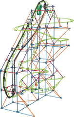 K'NEX 51438 Typhoon Frenzy Montaña rusa, modelo 2 en 1, juego de construcción colorido para niños y niñas, juguete de 19 pies, juego de construcción para niños de 640 piezas para niños a partir de 9 años