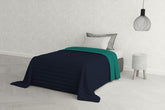 Ropa de cama italiana Estivo cama individual, lino, Aqua, 170 X 270 Cm Edredones y colchas Naty Shop Aqua 170 X 270 Cm