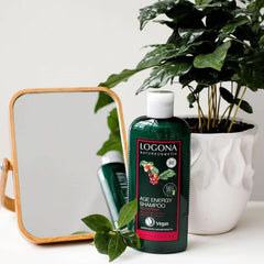 LOGONA Natural Cosmetics, Șampon, formulă vegană din cafeină organică, 250 ml Duș și baie Naty Shop