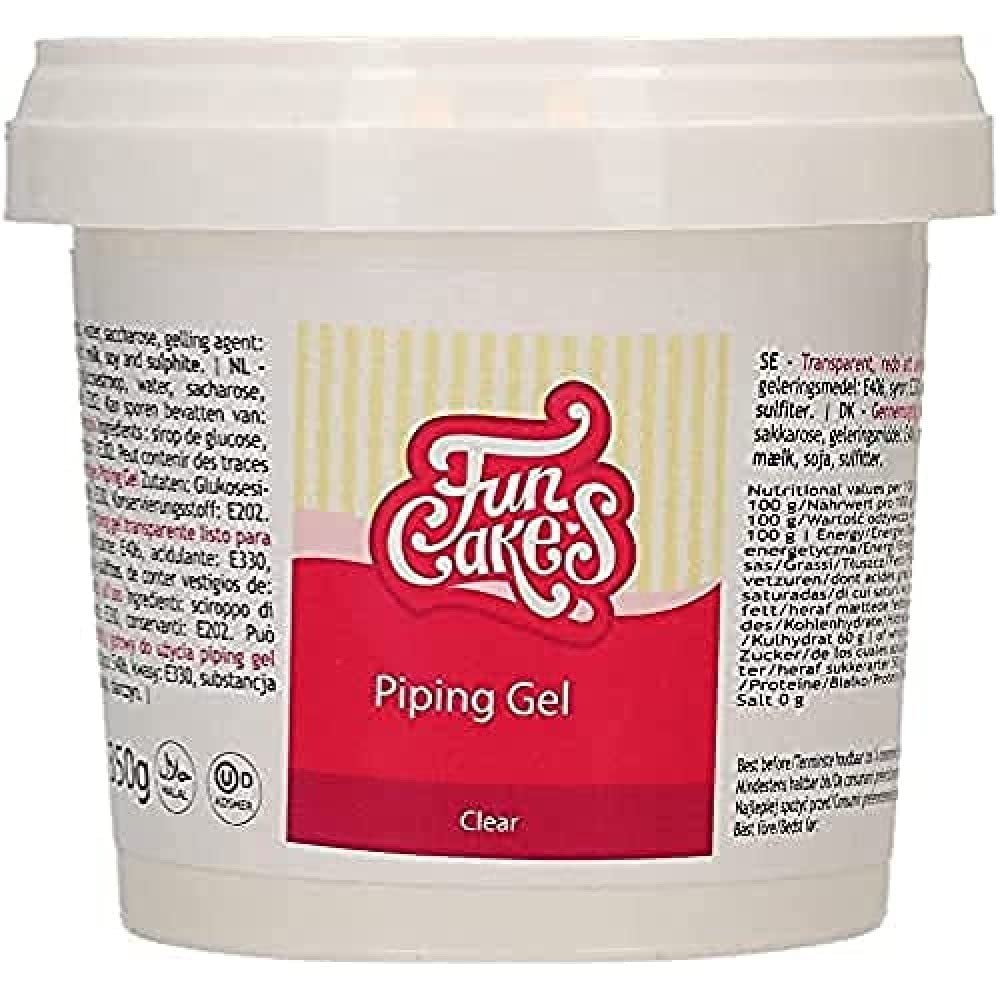 FunCakes Clear Injection Moulding Gel: gel transparent, perfect pentru decorarea prăjiturilor. 350 g Pasta de zahar Naty Shop Default Title