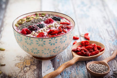 Howa Premium Goji Berries 1 KG uscat - netratat, natural - superaliment din Asia - ideal pentru gătit, copt sau ca o gustare sănătoasă - Goji berries 1000 g Produse deshidratate Naty Shop