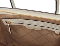 MICHAEL KORS Femeile Avril LG TZ Satchel Bag, Opticwhite Genti Femei Naty Shop