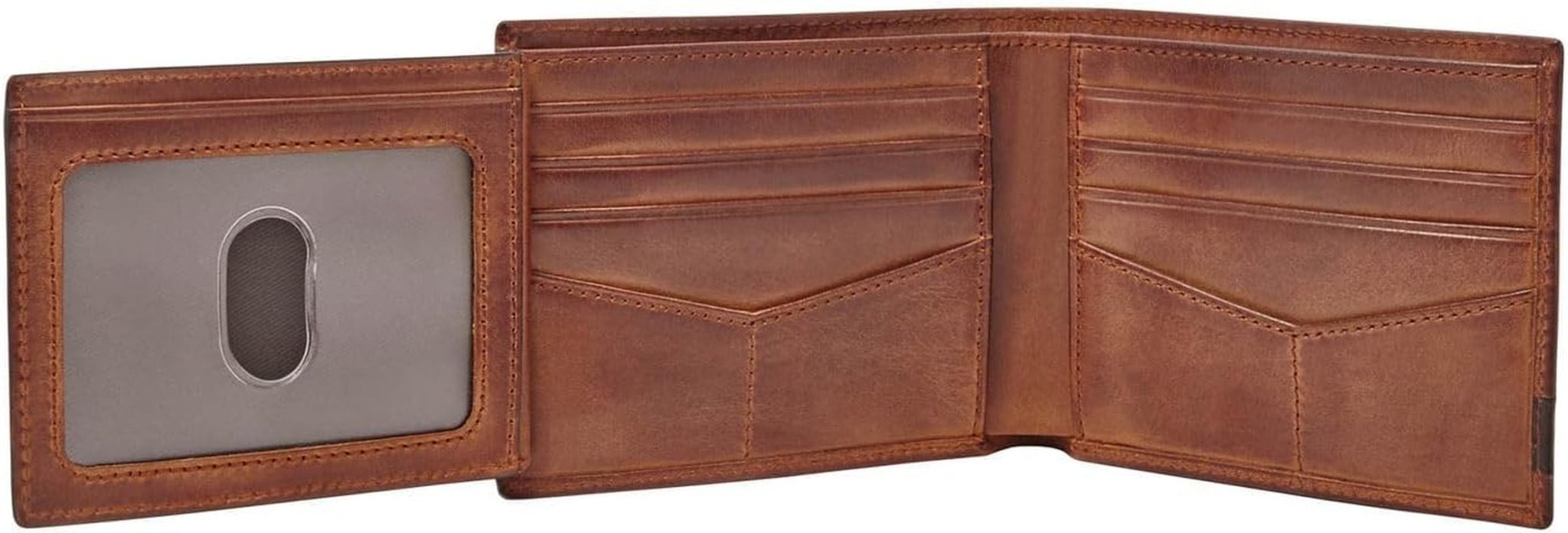 Portofel Fossil pentru bărbați Quinn, - 100% piele bifold maro 11,5 cm L x 2 cm l x 9 cm H ML3644200 Portofel Barbati Naty Shop