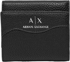 Portofel pentru femei Armani Exchange Wave Bi-Fold, negru Portofel Femei Naty Shop Titlu implicit