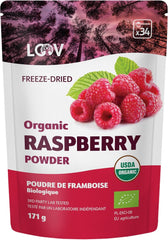Pudră organică de zmeură, obținută din 100% zmeură întreagă, pulbere obținută din zmeură liofilizată, 171 g, din Europa, aprovizionare pentru 24 de zile, fără zahăr adăugat Produse deshidratate Naty Shop Titlu implicit