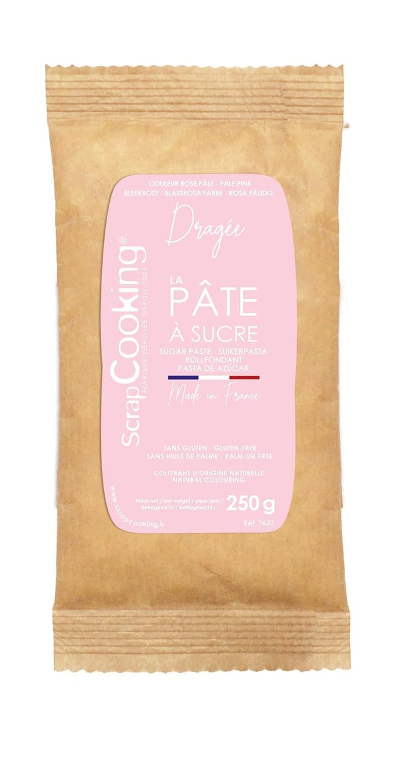 ScrapCooking - Pâte à Sucre Vert Sauge 250g - Colourant d'Origine Naturelle - Sans Gluten, Sans Huile de Palme - Pour Gâteaux, Pâtisseries Anniversaire - Vert Pastel - Fabriquée en France - 7621 Pasta de zahar Naty Shop Roz pastel
