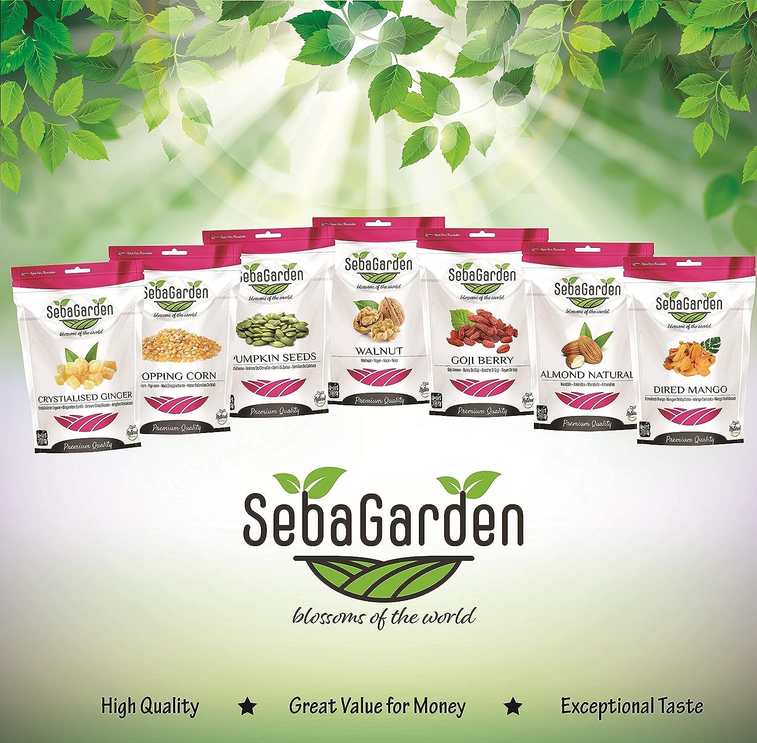 Seba Garden Premium căpșuni liofilizate, căpșuni mediteraneene delicioase, fără OMG și vegane (100 g) Produse deshidratate Magazinul meu