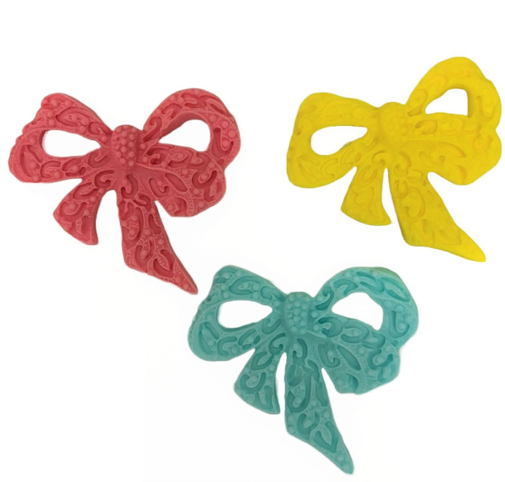 Set de 3 lazos de azúcar comestibles Decoraciones de Sugar Paste Nati Shop