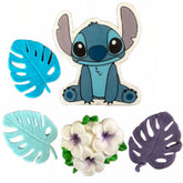Set 5 decoratiuni comestibile din zahar, Stitch Nati Shop