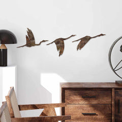 Set de accesorii decorative de perete din metal pictat manual (3 bucăți) | Finisaj Antiquation | Dimensiuni: 11x16cm, 14x22cm, 18x27cm | Artă unică pentru decorațiuni interioare Statuete si sculpturi Naty Shop