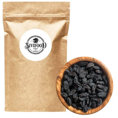 SIVIFOOD sultane negre jumbo 300g - sultane negre mari și delicioase de calitate superioară, uscate în mod natural struguri dulci fructiferi nesulfurați neîndulciți neîndulciți fără ulei fără aditivi Kishmish Produse deshidratate Naty Shop 300G