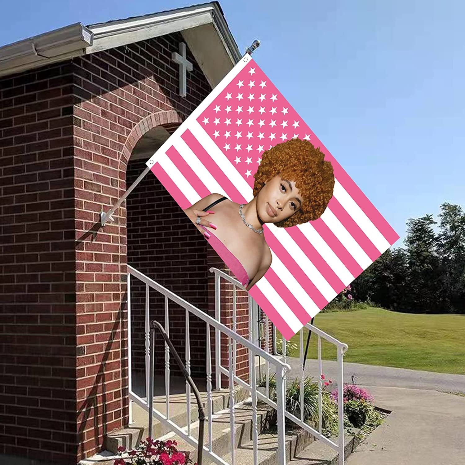 Tapiserie ice rapper spice flag interior exterior pink Casa - Accesorii si Decoratiuni Naty Shop